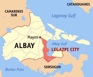 legazpi city albay map